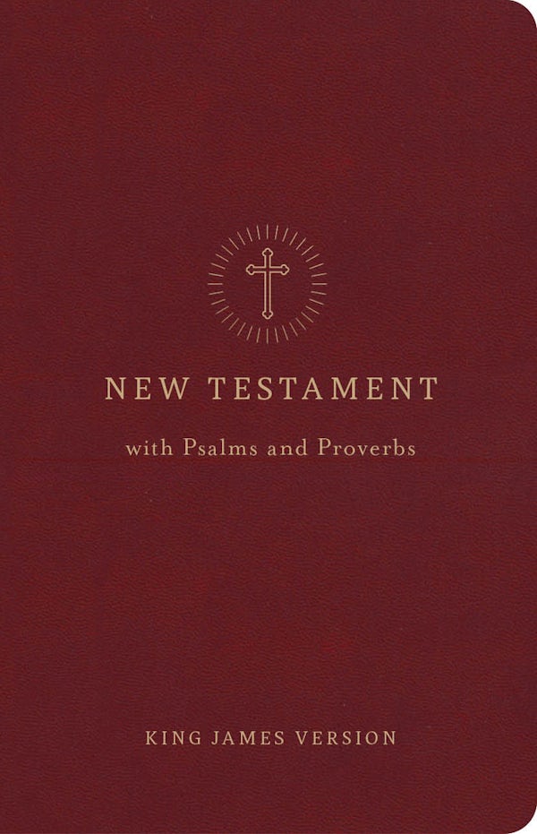 Cover image for KJV Pocket New Testament with Psalms and Proverbs, Crimson Leathertouch, isbn: 9798384557708
