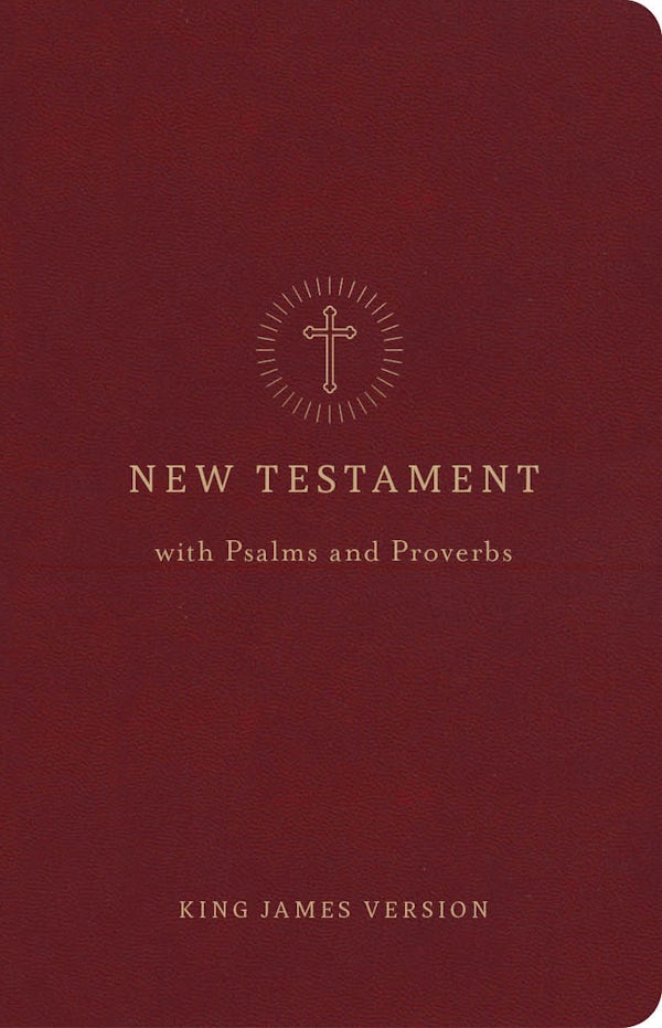 Cover image for KJV Pocket New Testament with Psalms and Proverbs, Crimson Leathertouch, isbn: 9798384557708