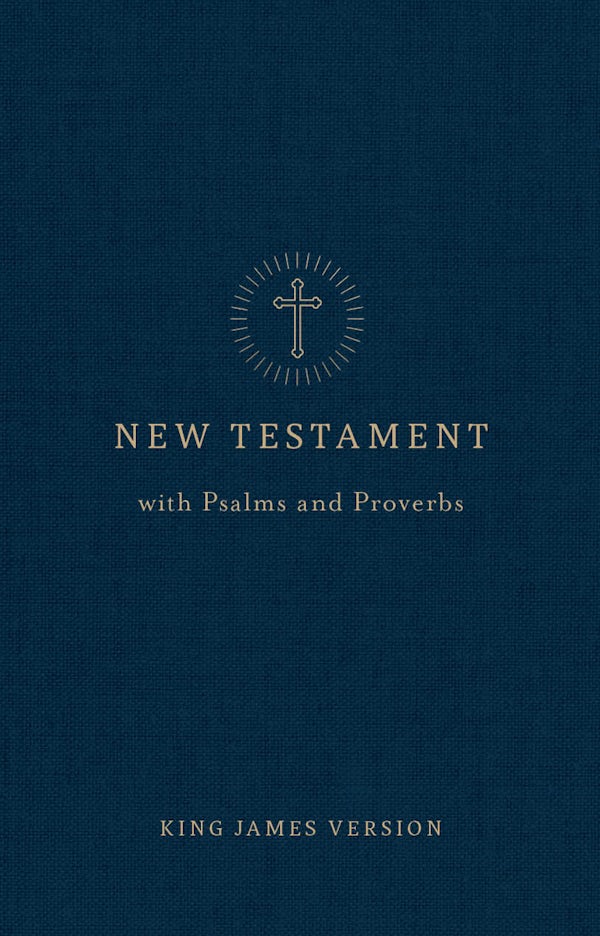 Cover image for KJV Pocket New Testament with Psalms and Proverbs, Navy Trade Paper, isbn: 9798384557715