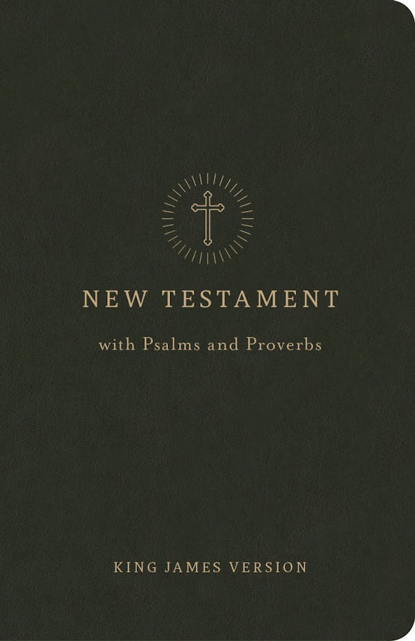 Cover image for KJV Pocket New Testament with Psalms and Proverbs, Olive Leathertouch, isbn: 9798384557722
