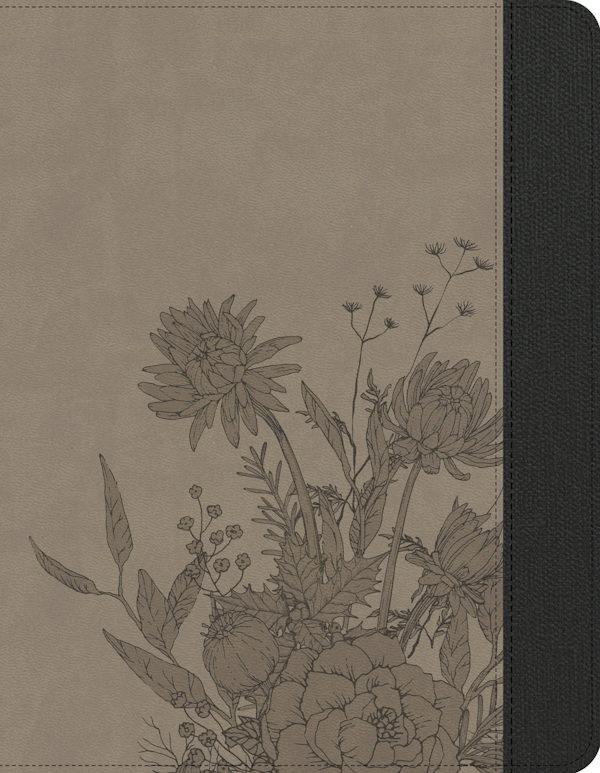 Cover image for KJV Notetaking Bible, Brown Floral Leathertouch, Zipper Edition, isbn: 9798384562023