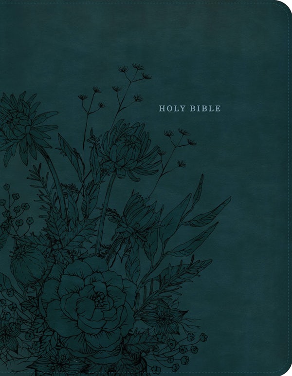 Cover image for NASB Notetaking Bible, Large Print, Peacock Floral Leathertouch, Zipper Edition, isbn: 9798384562078