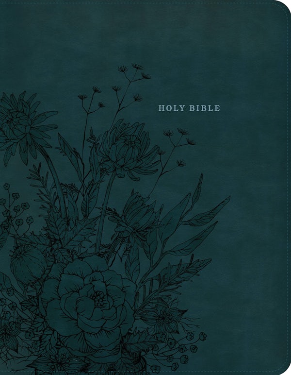 Cover image for NASB Notetaking Bible, Large Print, Peacock Floral Leathertouch, Zipper Edition, isbn: 9798384562078