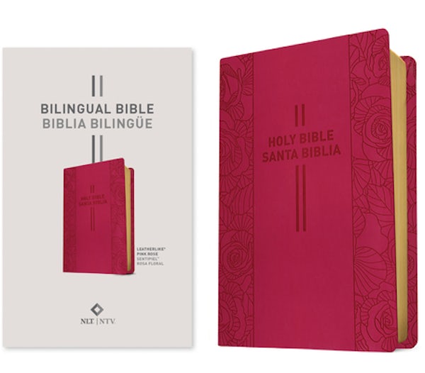 Cover image for Bilingual Bible / Biblia Biling�e Nlt/Ntv (Leatherlike, Pink Rose), isbn: 9798400500794