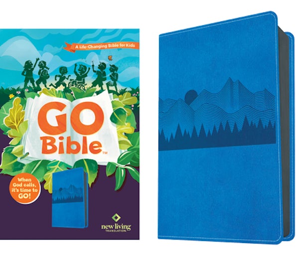 Cover image for NLT Go Bible for Kids (Leatherlike, Blue Mountains), isbn: 9798400501609