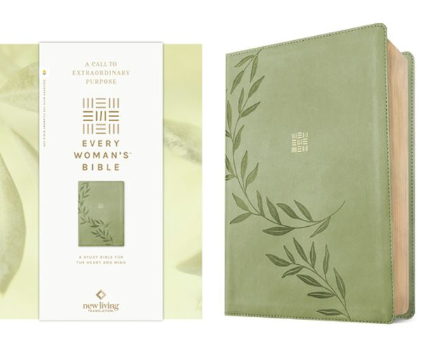 Cover image for NLT Every Woman's Bible, Filament Enabled (Leatherlike, Olive Branch Green, Red Letter), isbn: 9798400503047