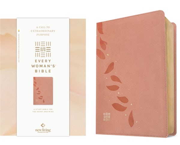 Cover image for NLT Every Woman's Bible, Filament Enabled (Leatherlike, Pink Petals, Red Letter), isbn: 9798400503061