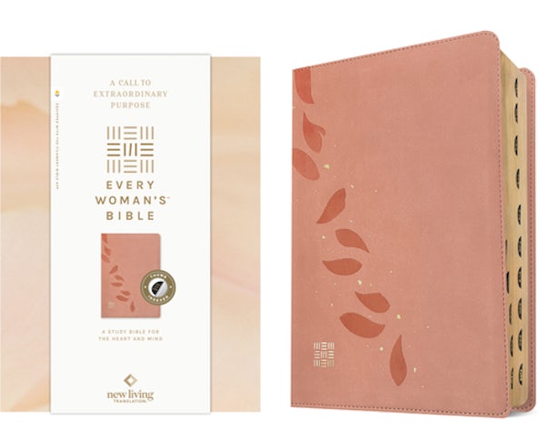 Cover image for NLT Every Woman's Bible, Filament Enabled (Leatherlike, Pink Petals, Indexed, Red Letter), isbn: 9798400503078