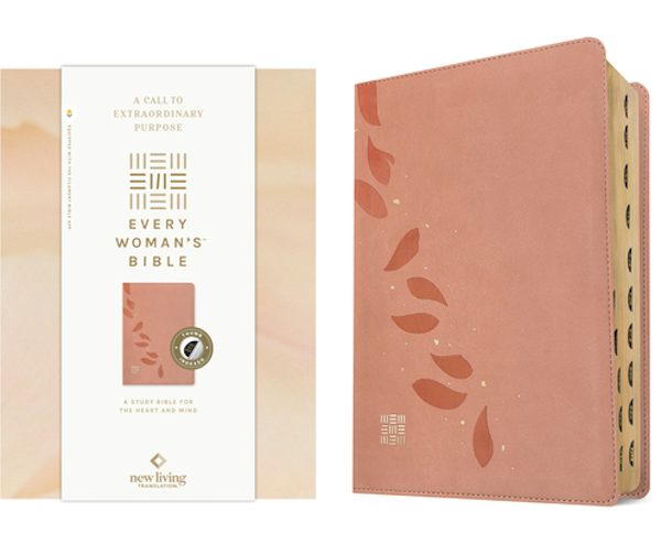 Cover image for NLT Every Woman's Bible, Filament Enabled (Leatherlike, Pink Petals, Indexed, Red Letter), isbn: 9798400503078
