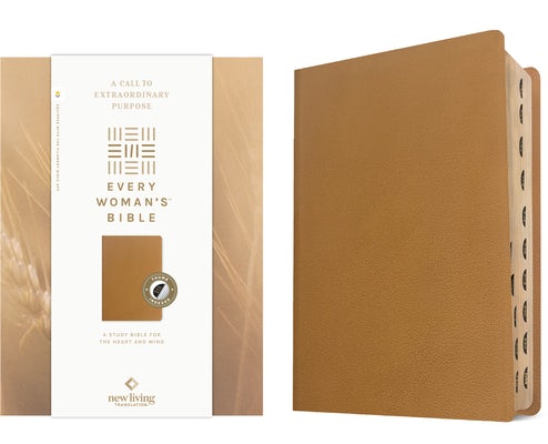 Cover image for NLT Every Woman's Bible, Filament Enabled (Genuine Leather, Camel, Indexed, Red Letter), isbn: 9798400503092