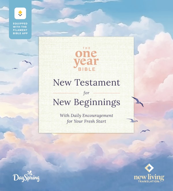 Cover image for The One Year Bible New Testament for New Beginnings by Dayspring Nlt, Filament Enabled (Softcover), isbn: 9798400506482