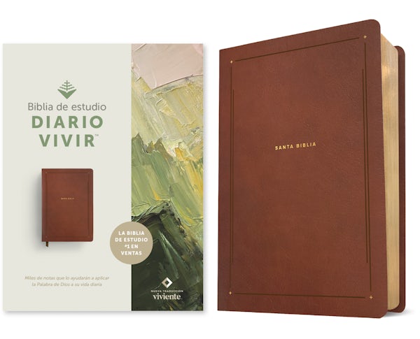 Cover image for Biblia de Estudio del Diario Vivir Ntv (Sentipiel, Caf�, Letra Roja), isbn: 9798400506772
