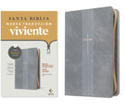 Cover image for Biblia de Referencia En La Columna Central Ntv, Letra Grande de Zíper Con Filament (Sentipiel, Gris, Letra Roja), isbn: 9798400506857