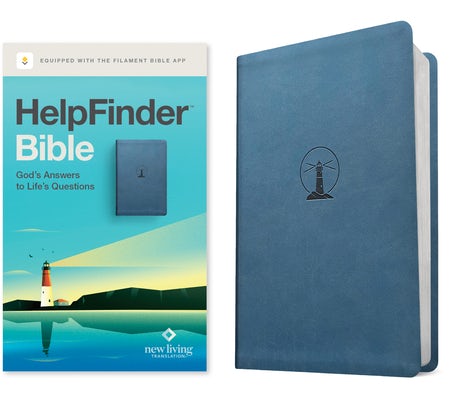 Cover image for Helpfinder Bible Nlt, Filament Enabled (Leatherlike, Harbor Blue, Red Letter), isbn: 9798400506970