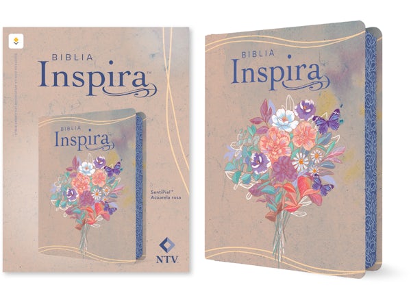 Cover image for Biblia Inspira Ntv Con Filament (Sentipiel, Acuarela Rosa), isbn: 9798400509551