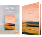 Cover image for NLT Large Print Slimline Reference Bible (Hardcover, Pink Landscape, Red Letter), isbn: 9798400510021