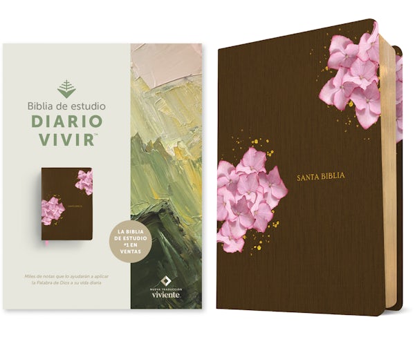 Cover image for Biblia de Estudio del Diario Vivir Ntv (Sentipiel, Caf�/Rosa, Letra Roja), isbn: 9798400510137