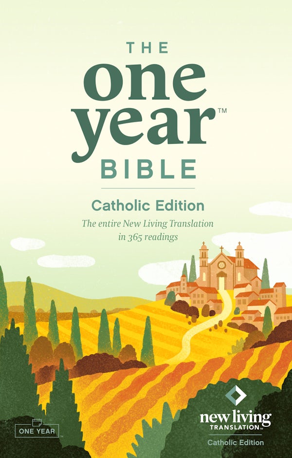 Cover image for The One Year Bible Catholic Edition (Softcover), isbn: 9798400511950