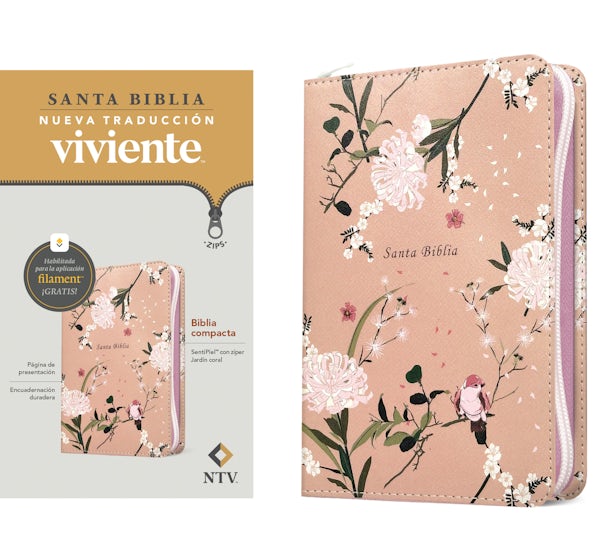 Cover image for Biblia Compacta Ntv de Z�per, Con Filament (Sentipiel, Jard�n Coral), isbn: 9798400512285
