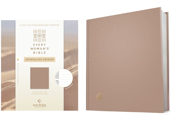 Cover image for NLT Every Woman's Bible, Journaling Edition, Filament Enabled (Hardcover, Sand, Red Letter), isbn: 9798400513657
