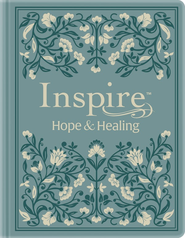 Cover image for NLT Inspire Hope and Healing Bible, Filament Enabled (Hardcover Leatherlike, Dusty Teal), isbn: 9798400518096