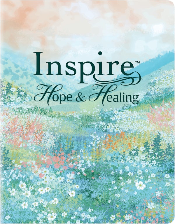Cover image for NLT Inspire Hope and Healing Bible, Filament Enabled (Leatherlike, Wildflower Meadow), isbn: 9798400518102