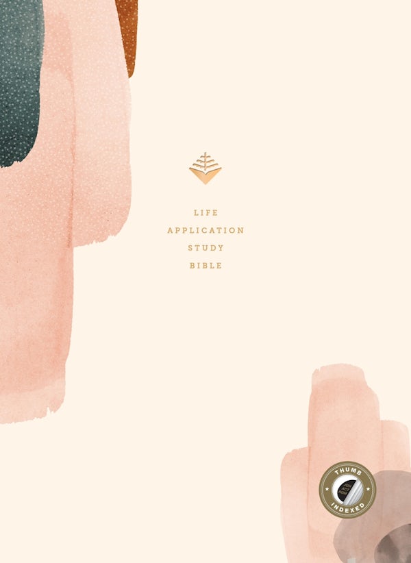 Cover image for NLT Life Application Study Bible, Third Edition (Hardcover Cloth, Soft Pink, Indexed, Red Letter), isbn: 9798400519338