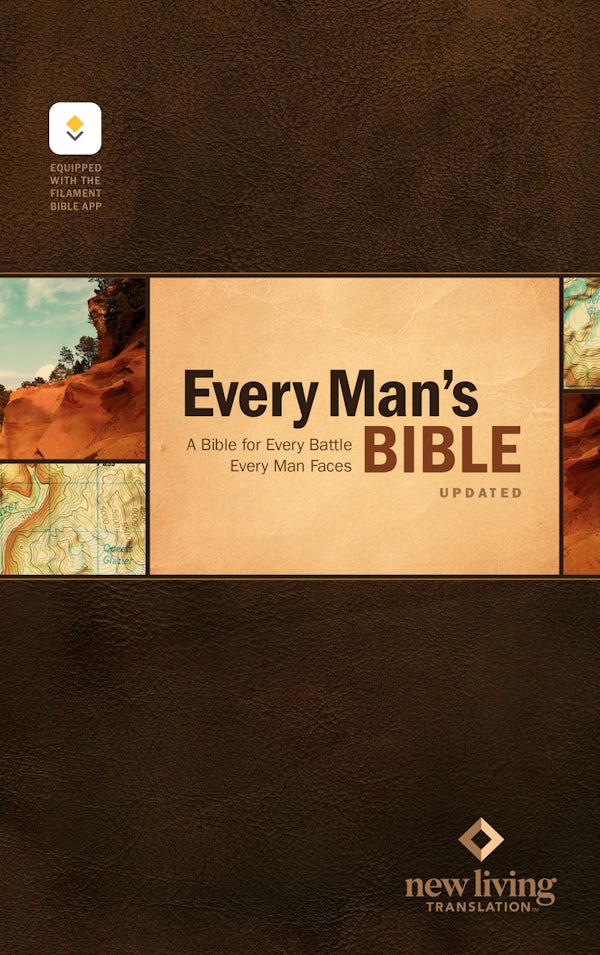 Cover image for NLT Every Man's Bible, Filament Enabled (Hardcover, Red Letter), isbn: 9798400519550