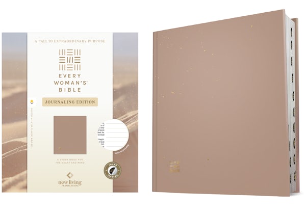Cover image for NLT Every Woman's Bible, Journaling Edition, Filament Enabled (Hardcover, Sand, Indexed, Red Letter), isbn: 9798400525605