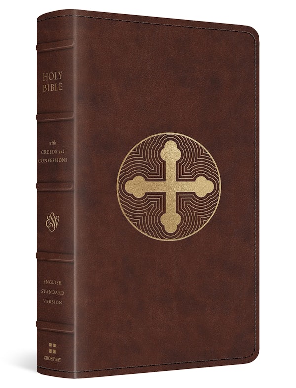 Cover image for ESV Bible with Creeds and Confessions (Trutone, Brown, Cross Trefoil Design), isbn: 9798874900137
