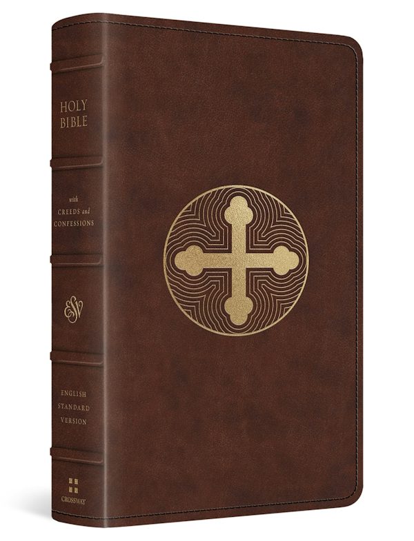 Cover image for ESV Bible with Creeds and Confessions (Trutone, Brown, Cross Trefoil Design), isbn: 9798874900137