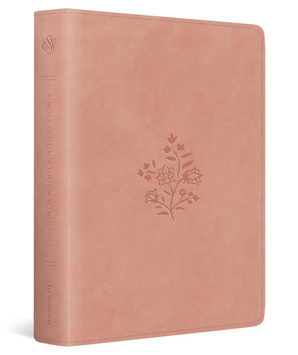 Cover image for ESV Single Column Journaling Bible (Trutone, Blush Rose, Wildflower Design), isbn: 9798874900250