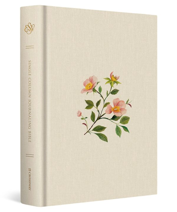 Cover image for ESV Single Column Journaling Bible (Cloth Over Board, Rosehip Design), isbn: 9798874900267