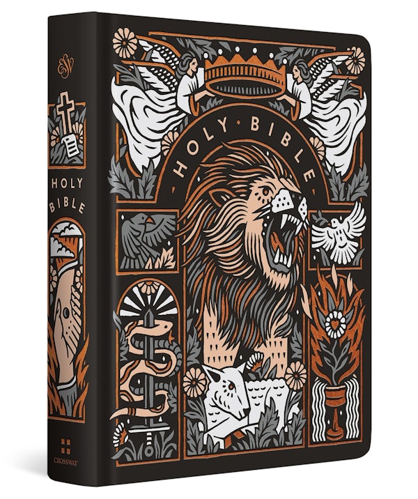 Cover image for ESV Single Column Journaling Bible, Artist Series (Hardcover, Joshua Noom, the Lion and the Lamb), isbn: 9798874900908
