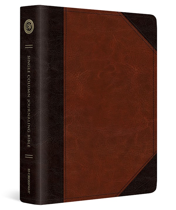 Cover image for ESV Single Column Journaling Bible (Trutone, Brown/Cordovan, Portfolio Design), isbn: 9798874900953