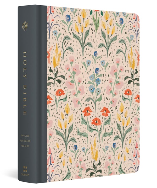 Cover image for ESV Single Column Journaling Bible, Artist Series, Red Letter (Cloth Over Board, Lulie Wallace, in Bloom), isbn: 9798874901370