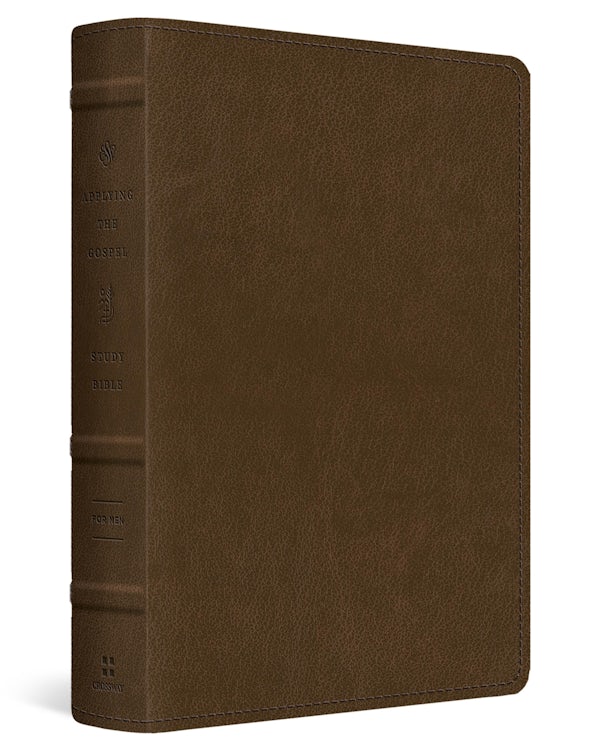 Cover image for ESV Applying the Gospel Study Bible for Men (Trutone, Brown), isbn: 9798874902490