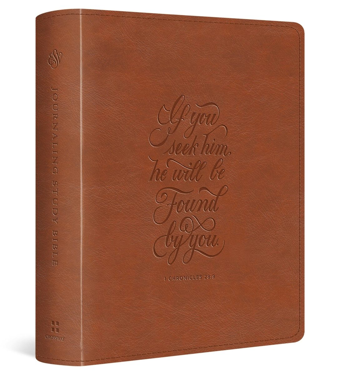 Cover image for ESV Journaling Study Bible (Trutone, English Saddle, 1 Chronicles 28:9 Design), isbn: 9798874902612