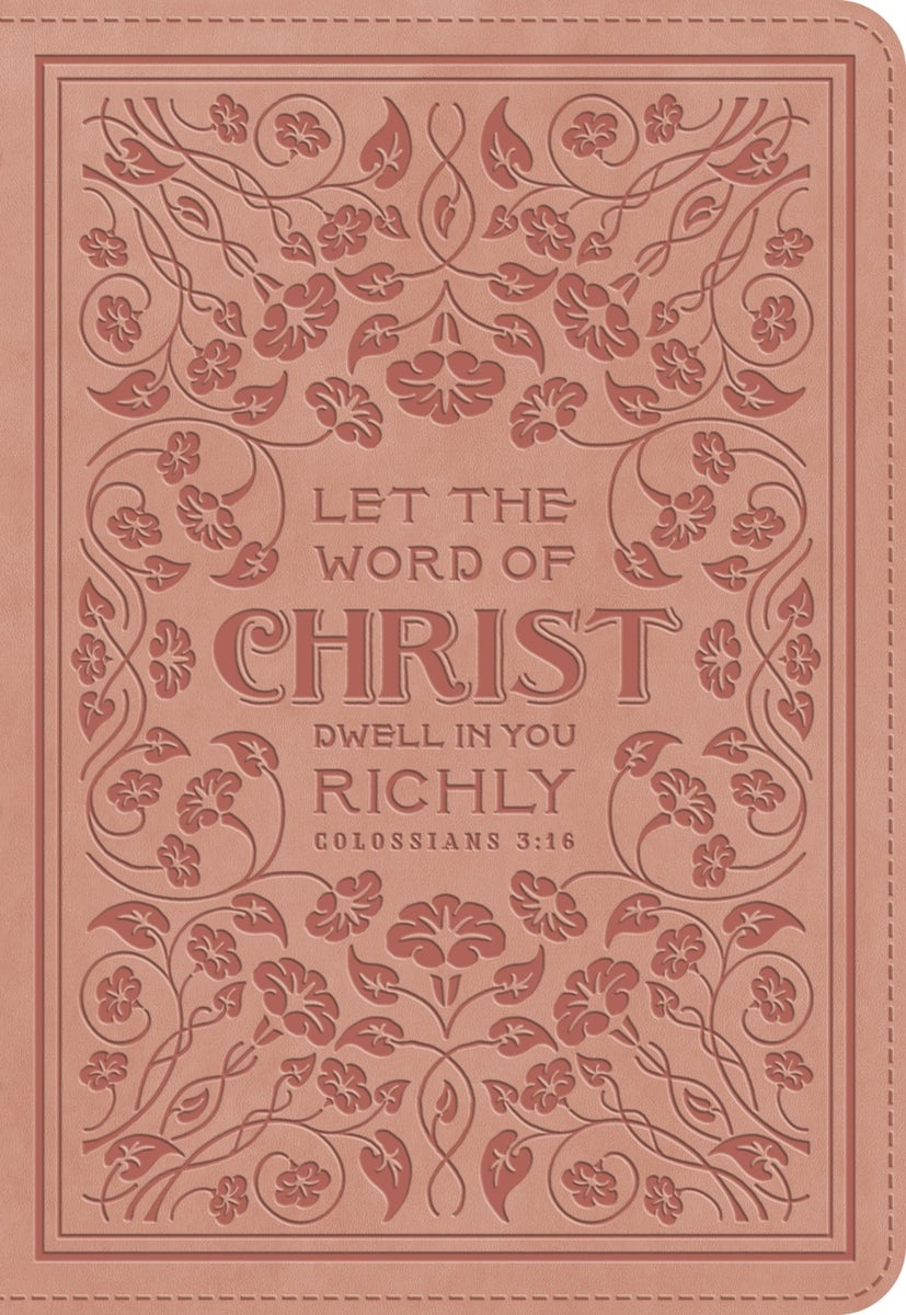 Cover image for ESV Applying the Gospel Study Bible for Women (Trutone, Blush Rose, Colossians 3:16 Design), isbn: 9798874902735
