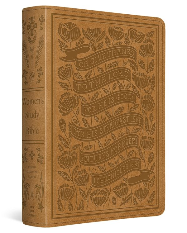 Cover image for ESV Women's Study Bible (Trutone, Nubuck Caramel, 1 Chronicles 16:34 Design), isbn: 9798874902773
