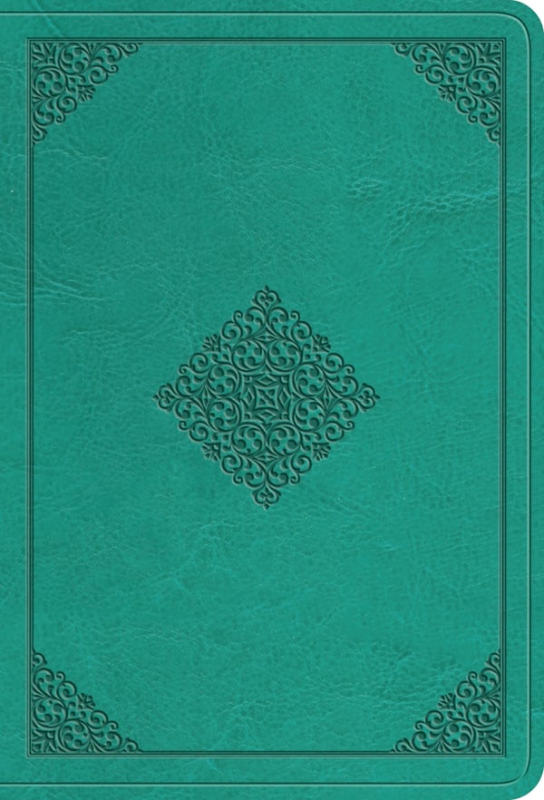 Cover image for ESV Large Print Value Compact Bible (Trutone, Teal, Ornament Design), isbn: 9798874903046