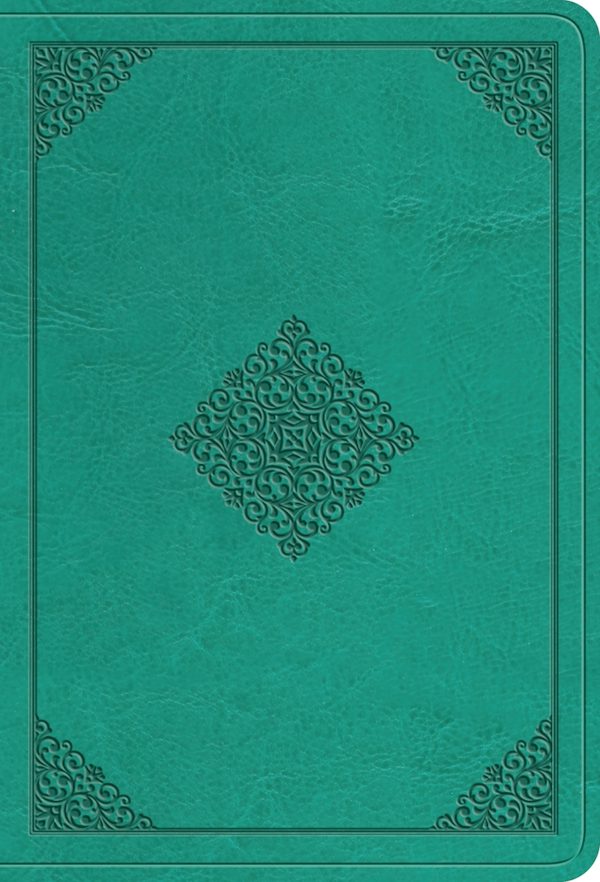 Cover image for ESV Large Print Value Compact Bible (Trutone, Teal, Ornament Design), isbn: 9798874903046