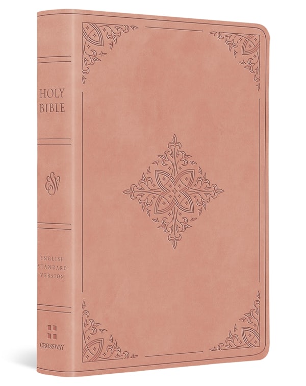 Cover image for ESV Large Print Value Compact Bible (Trutone, Blush Rose, Fleur-De-Lis Design), isbn: 9798874903077