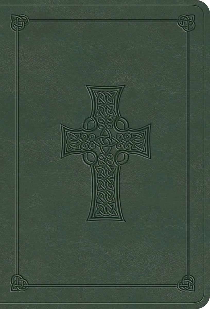 Cover image for ESV Value Large Print Compact Bible (Trutone, Quiet Forest, Celtic Cross Design), isbn: 9798874903091