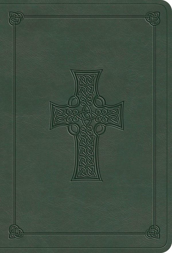 Cover image for ESV Large Print Value Compact Bible (Trutone, Quiet Forest, Celtic Cross Design), isbn: 9798874903091