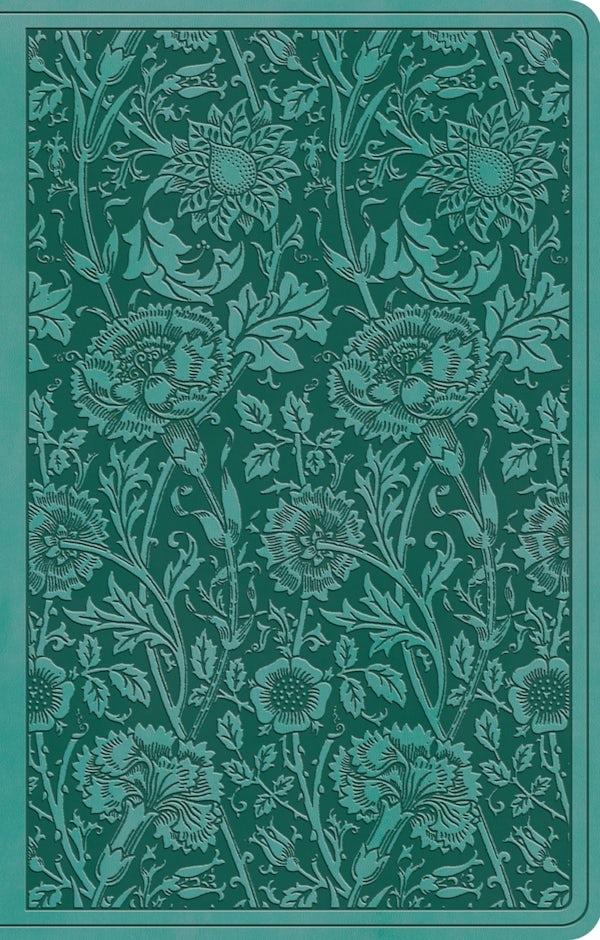 Cover image for ESV Premium Gift Bible (Trutone, Teal, Floral Design), isbn: 9798874903190