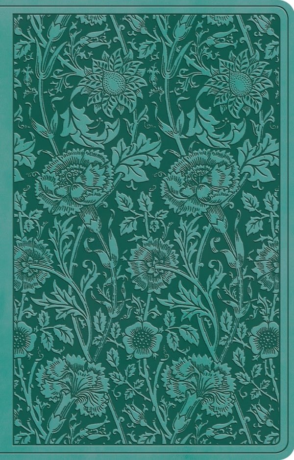 Cover image for ESV Premium Gift Bible (Trutone, Teal, Floral Design), isbn: 9798874903190