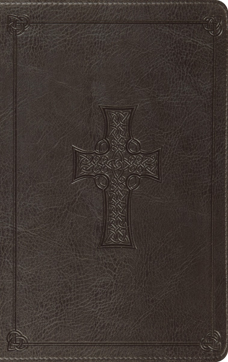 Cover image for ESV Value Thinline Bible (Trutone, Charcoal, Celtic Cross Design), isbn: 9798874903305