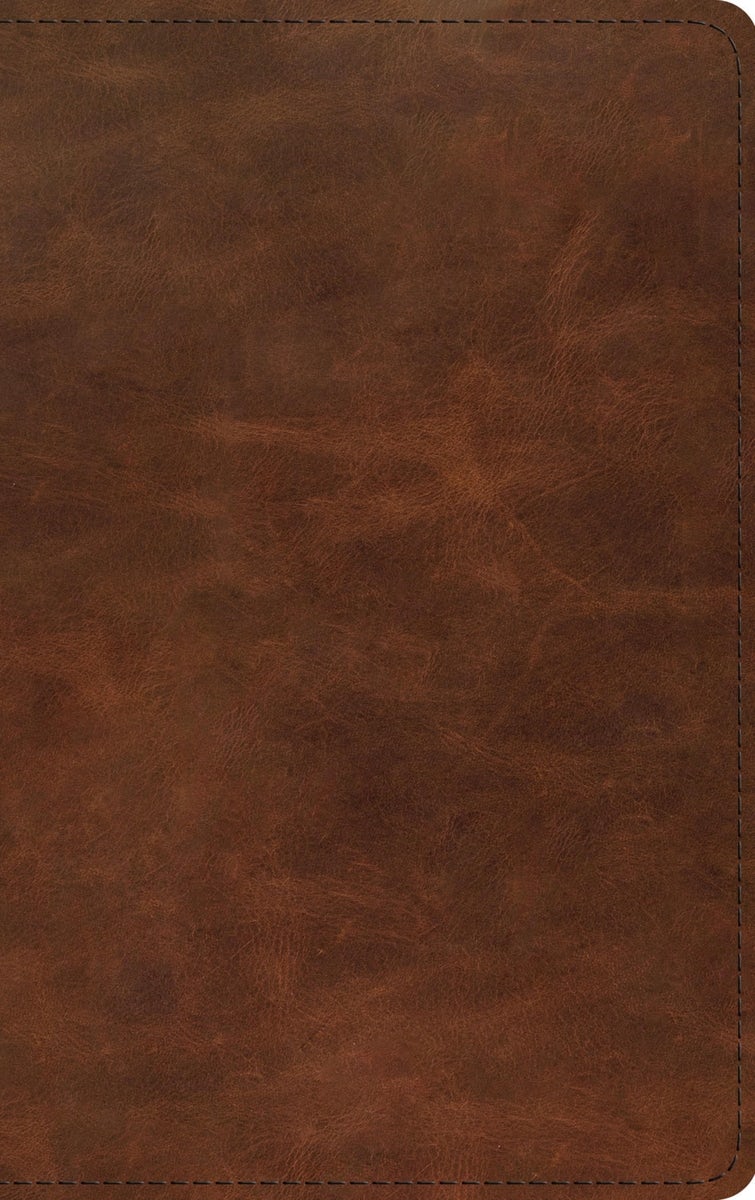 Cover image for ESV Thinline Bible, Red Letter (Full Grain Leather, Saddle Brown), isbn: 9798874903534