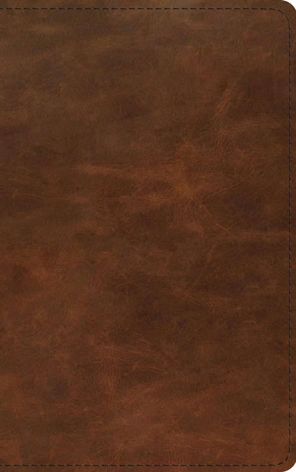 Cover image for ESV Thinline Bible, Red Letter (Full Grain Leather, Saddle Brown), isbn: 9798874903534